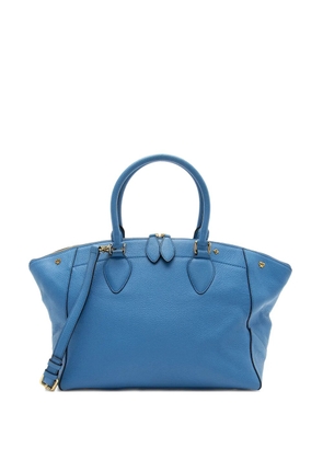 MCM Pre-Owned leather charms tote bag - Blue