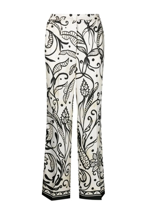 F.R.S For Restless Sleepers palazzo silk pyjama trousers - White
