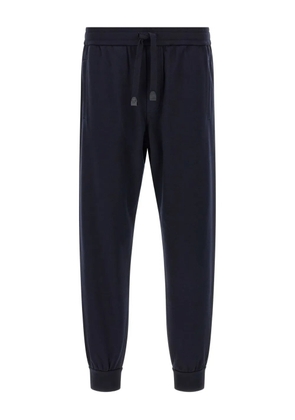 Brioni drawstring elastic track pants - Blue