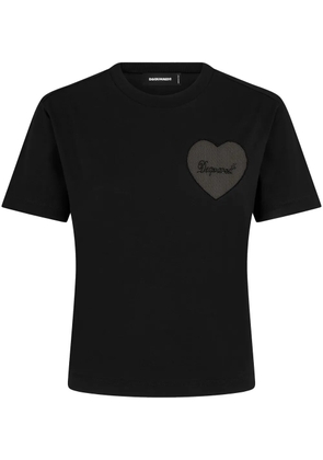 DSQUARED2 logo-appliqué cotton T-shirt - Black