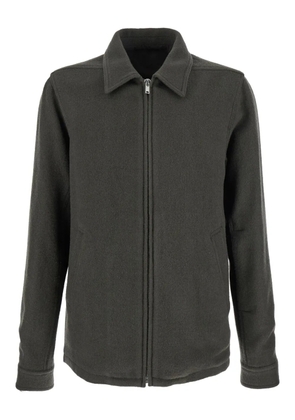 Rick Owens classic-collar zip-fastening jacket - Green