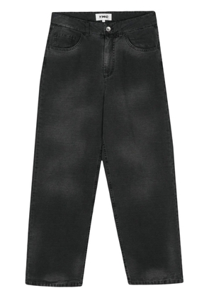YMC wide-leg washed jeans - Black