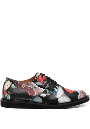 Undercover graphic-print oxford shoes - Black