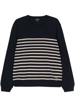 A.P.C. Matthew striped sweater - Blue