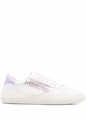 Puraai slogan-print low top sneakers - White