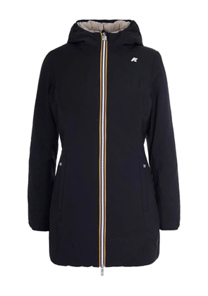 K-Way logo-detail hooded coat - Blue