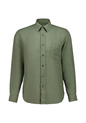 120% Lino chest-pocket long-sleeve shirt - Green