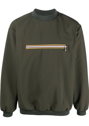 K-Way R&D front zip-pocket sweatshirt - Green