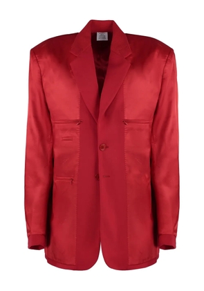 VETEMENTS satin blazer - Red