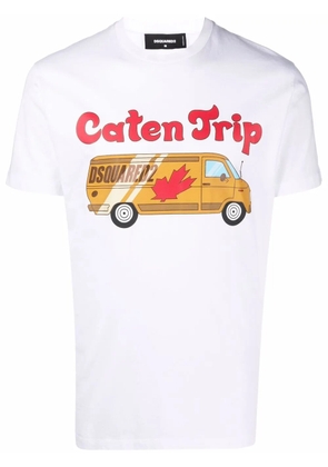 DSQUARED2 Caten Trip graphic T-shirt - White