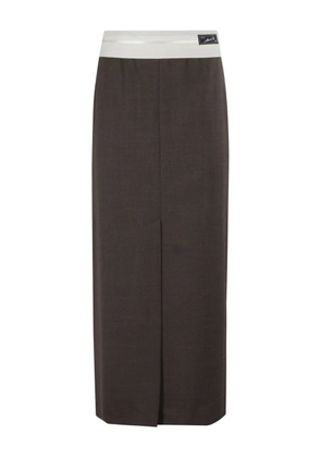 Erika Cavallini centre-seam skirt - Brown
