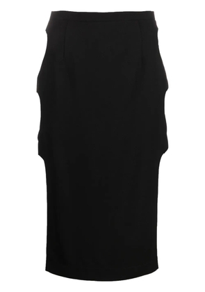 Marco Rambaldi cut-out midi skirt - Black