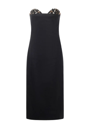 Genny sequin-embellishment midi dress - Black