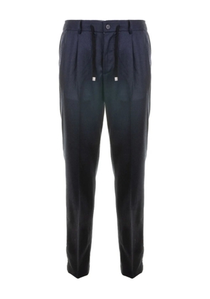 Peserico drawstring flanella trousers - Blue