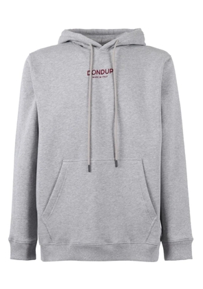 DONDUP KIDS logo-print cotton hoodie - Grey