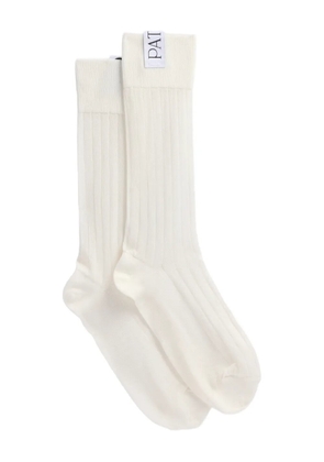 Patou ribbed socks - White