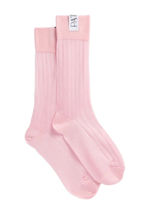 Patou ribbed socks - Pink