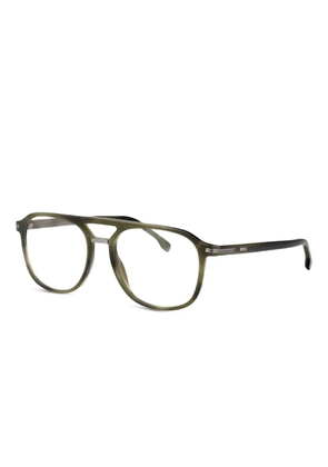 BOSS pilot-frame glasses - Green