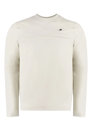 K-Way logo-patch sweatshirt - Neutrals