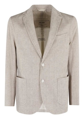 Circolo 1901 patch pocket blazer - Neutrals