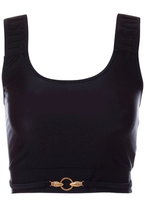 Just Cavalli logo-plaque top - Black
