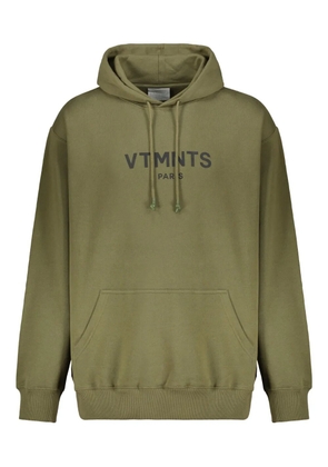VETEMENTS logo-print hoodie - Green