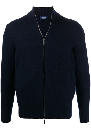 Drumohr zip-up wool cardigan - Blue