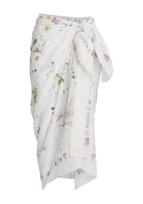 ERDEM floral-print cover-up - White