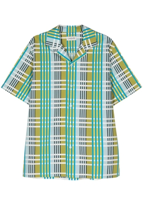 Lanvin checked cotton shirt - Blue