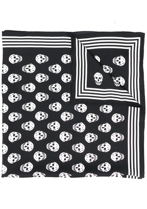 Alexander McQueen mini skull-print scarf - Black