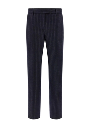 Alberto Biani Franca pinstripe wool trousers - Purple