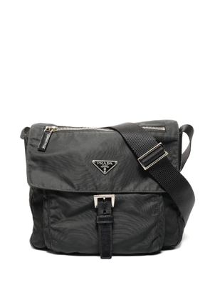 Prada Pre-Owned 1990s buckle shoulder bag - Black