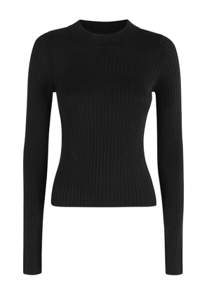 HERSKIND ribbed long-sleeved top - Black
