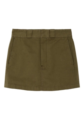 RE/DONE pockets cotton mini skirt - Green