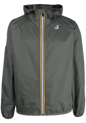 K-Way logo-print hooded jacket - Green
