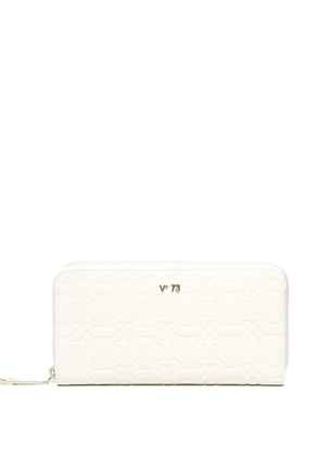 V°73 logo-lettering wallet - White
