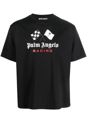 Palm Angels Racing cotton T-shirt - Black