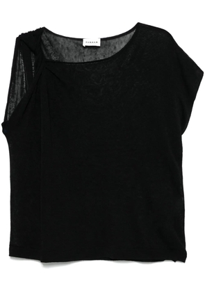 P.A.R.O.S.H. twist-detail blouse - Black