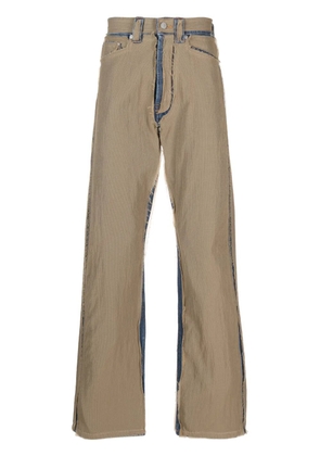 Palm Angels ripstop straight-leg trousers - Brown