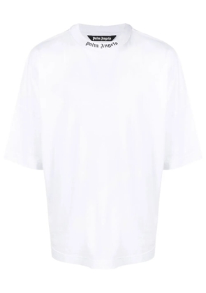 Palm Angels logo-print cotton T-shirt - White