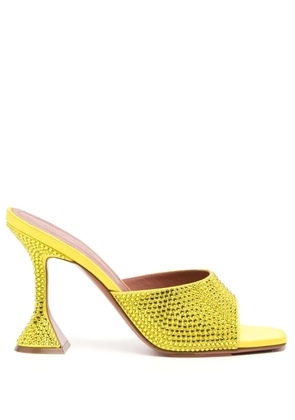 Amina Muaddi 80mm Lupita sandals - Yellow