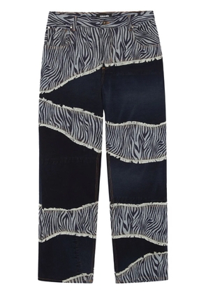 Ahluwalia Rework low-rise jeans - Black