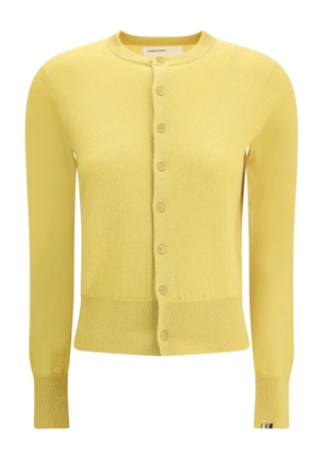 extreme cashmere N°300 Little 2 buttoned knitted cardigan - Yellow