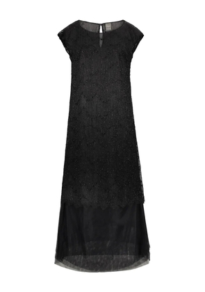 Lorena Antoniazzi lace-panel midi dress - Black