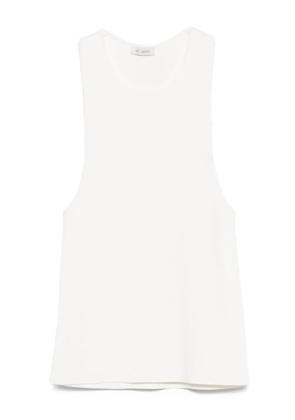 St. Agni ribbed-knit cami top - White