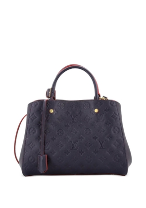 Louis Vuitton Pre-Owned Montaigne Handbag Monogram Empreinte Leather MM satchel - Blue