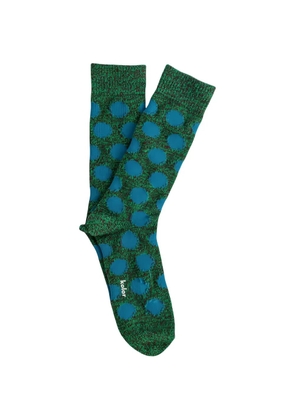 Kolor polka-dot socks - Green