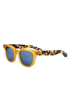 Kador Orbit square-frame sunglasses - Yellow