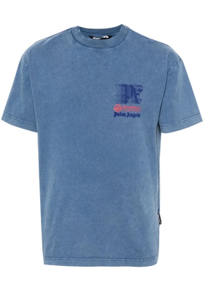 Palm Angels x MoneyGram Haas F1 cotton T-shirt - Blue