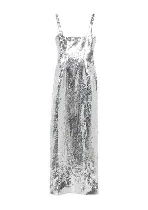 16Arlington Electra sequin square-neck gown - Silver